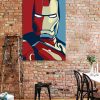 tableau iron man avengers pop art style affcihe obama