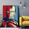 tableau iron man avengers pop art style affcihe obama