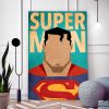 tableau superman super héros dc-comics minimaliste