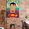 tableau superman super héros dc-comics minimaliste
