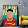 tableau superman super héros dc-comics minimaliste