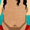 tableau superman super héros dc-comics minimaliste