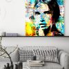 tableau portrait de femme pop street art graffiti