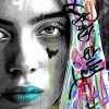 Tableau Billie Eilish Street Art