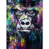 tableau portrait gorille peinture pop art
