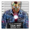 tableau pop art street iron man
