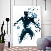Tableau Black Panther Marvel encre watercolor pop art