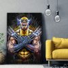 tableau wolverine x-men street art pop art comics