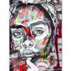 tableau portrait femme africaine street art
