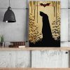 tableau deco batman encre noire