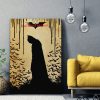 tableau deco batman encre noire