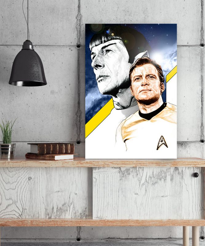 Aimant Frigo Star Trek - Capitaines - Design Multicolore - Acrylique - NEUF (UK)