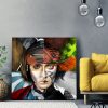 tableau johnny deep jack sparrow chapelier fou