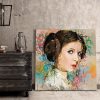 tableau decoratif princesse leia star wars