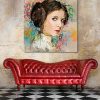 tableau decoratif princesse leia star wars