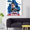 tableau deco star wars le dernier jedi Rey
