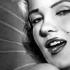 tableau marilyn monroe portrait noir et blanc