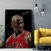 tableau decoratif michael jordan chicago bulls typographie