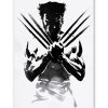 tableau deco wolverine x-men encre chinoise