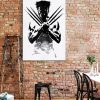 tableau deco wolverine x-men encre chinoise