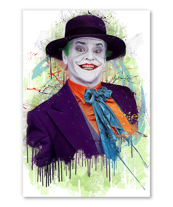 tableau deco portrait Joker Jack Nicholson
