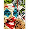tableau portrait joker smile comics batman