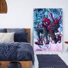 tableau deco spiderman black street art