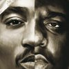 tableau deco tupac et biggie hip hop rappeur pop art