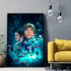 tableau star wars personnages peinture luke skywalker princesse leia