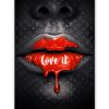 Tableau bouche lèvres Love It Louis Vuitton Pop Art