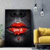 Tableau bouche lèvres Love It Louis Vuitton Pop Art