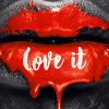 Tableau bouche lèvres Love It Louis Vuitton Pop Art