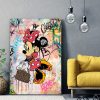 Tableau Minnie Mouse sac Louis Vuitton Street Art Disney Mickey