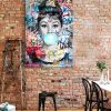 Tableau Audrey Hepburn Chewing-gum Street Art
