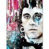 Tableau deco Al Pacino Le Parrain street art