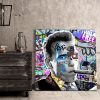 tableau decoratif Arnold Schwarzenegger Cigare Terminator Street Art