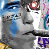 tableau decoratif Arnold Schwarzenegger Cigare Terminator Street Art