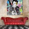 tableau deco clint eastwood street art