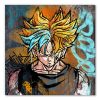 tableau déco dragon ball z sangoku pop art