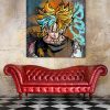 tableau déco dragon ball z sangoku pop art