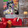Tableau deco Michelangelo Le David Comics Pop Art