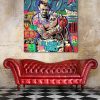 tableau deco mohamed ali comics pop art
