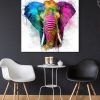 Tableau Elephant Pop Art peinture