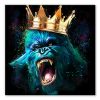 Tableau deco King Kong Couronne Gorille Pop Art murciano