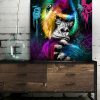 Tableau deco Gorille Singe Pop Art Multicolor murciano
