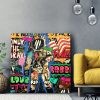 Tableau deco Astronaute Comics Pop Art