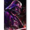 Tableau deco Dark Vador Star Wars effet néon