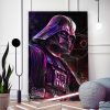 Tableau deco Dark Vador Star Wars effet néon