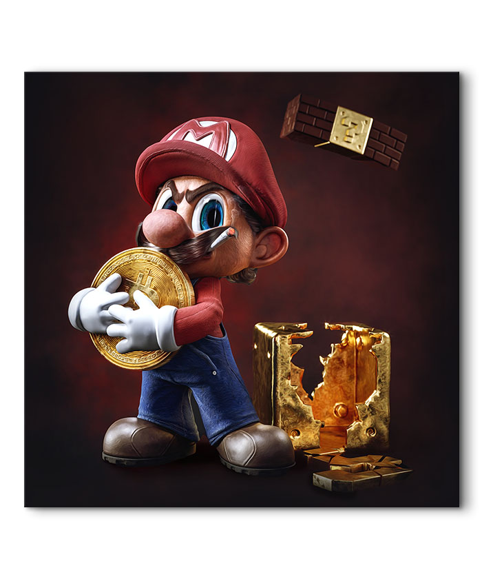 Tableau déco Mario Bros Nintendo 3D