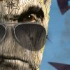 Tableau portrait groot gardiens de la galaxie street art marvel